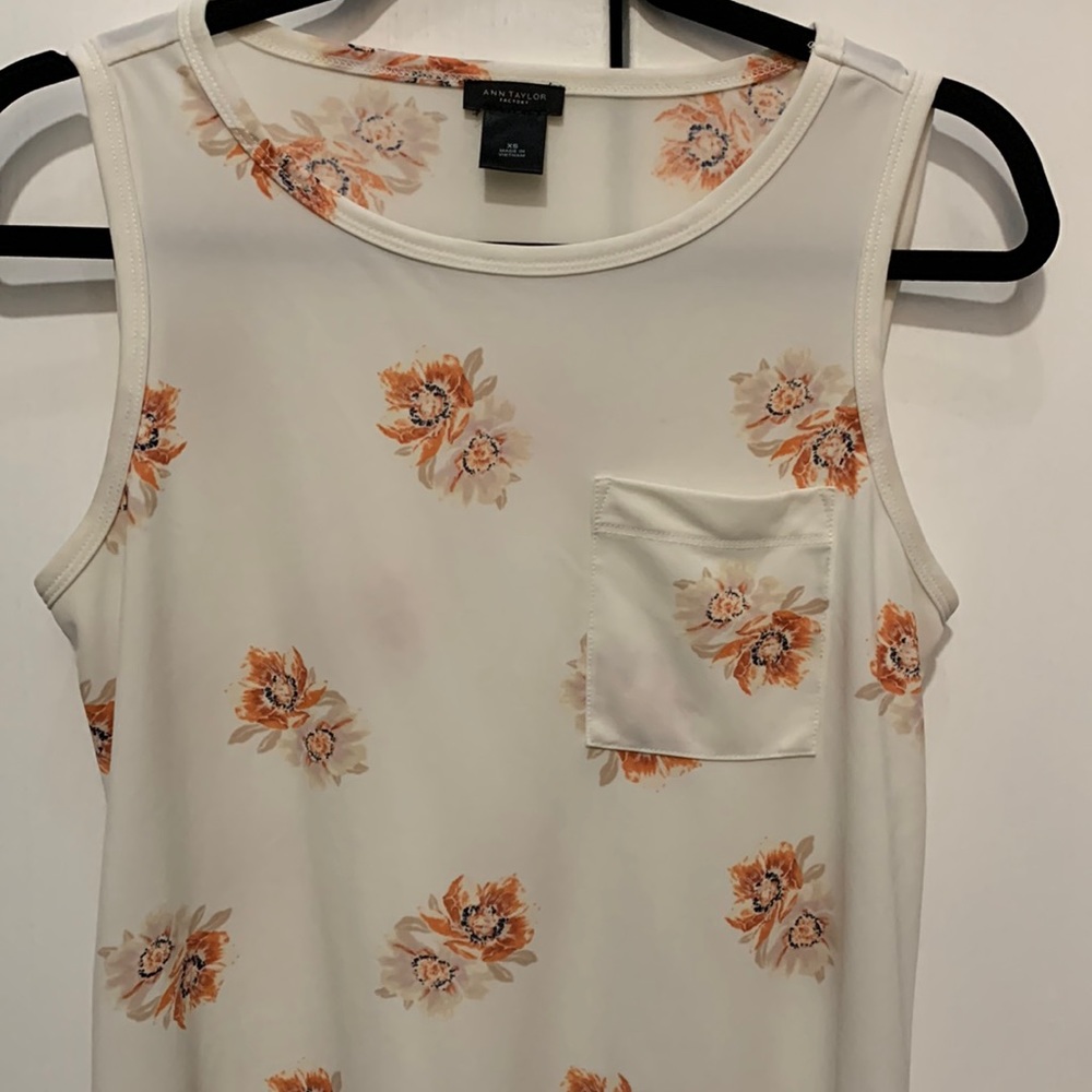 XS floral top Ann Taylor
